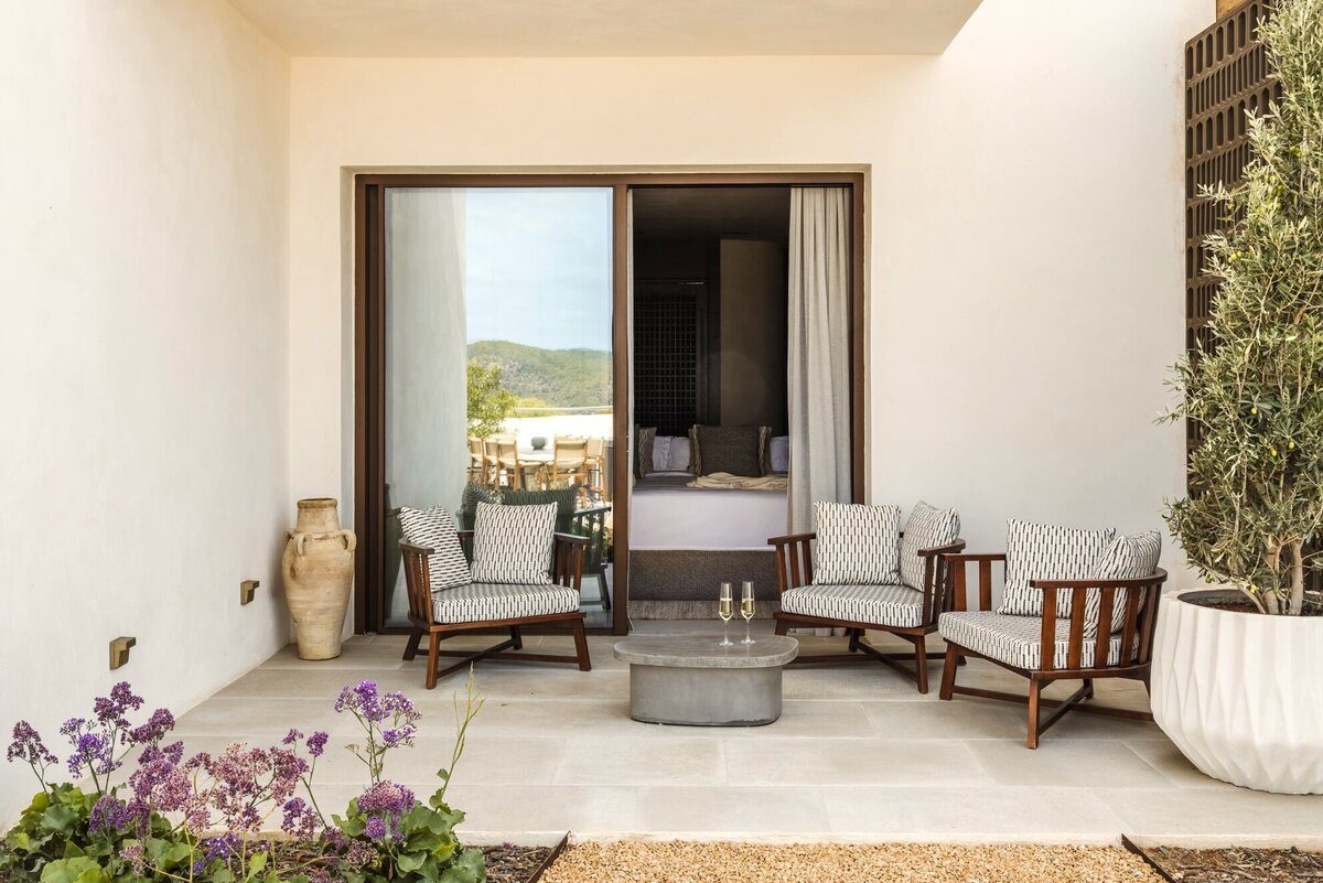 A private bedroom terrace